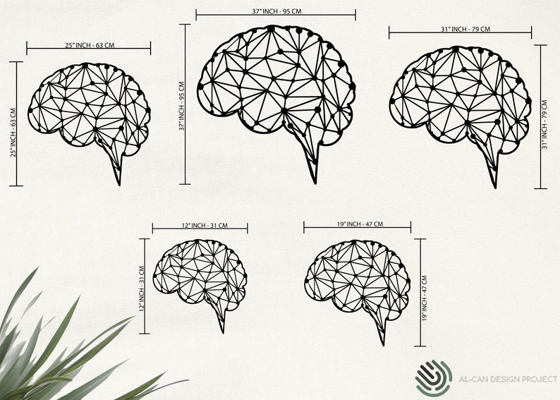 Brain Home Wood Wall Decor Skull Cells Living Room Decor Etsy