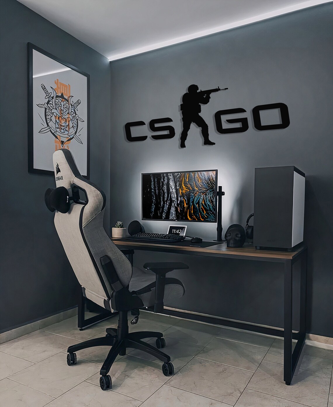 Cs Go Wall Hangings, Counter-strike: Global Offensive, Gaming Room ...