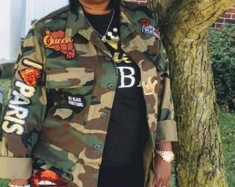 custom army fatigue jacket