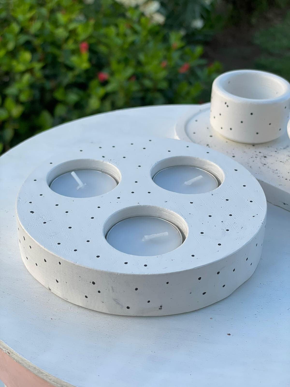 Trio Tealight Holder / Large Tea Light Holder / Minimalist Etsy UK