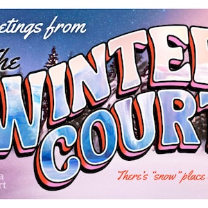 Postal de Winter Court - Impresión de 4x6” - Hecha con permiso / con licencia