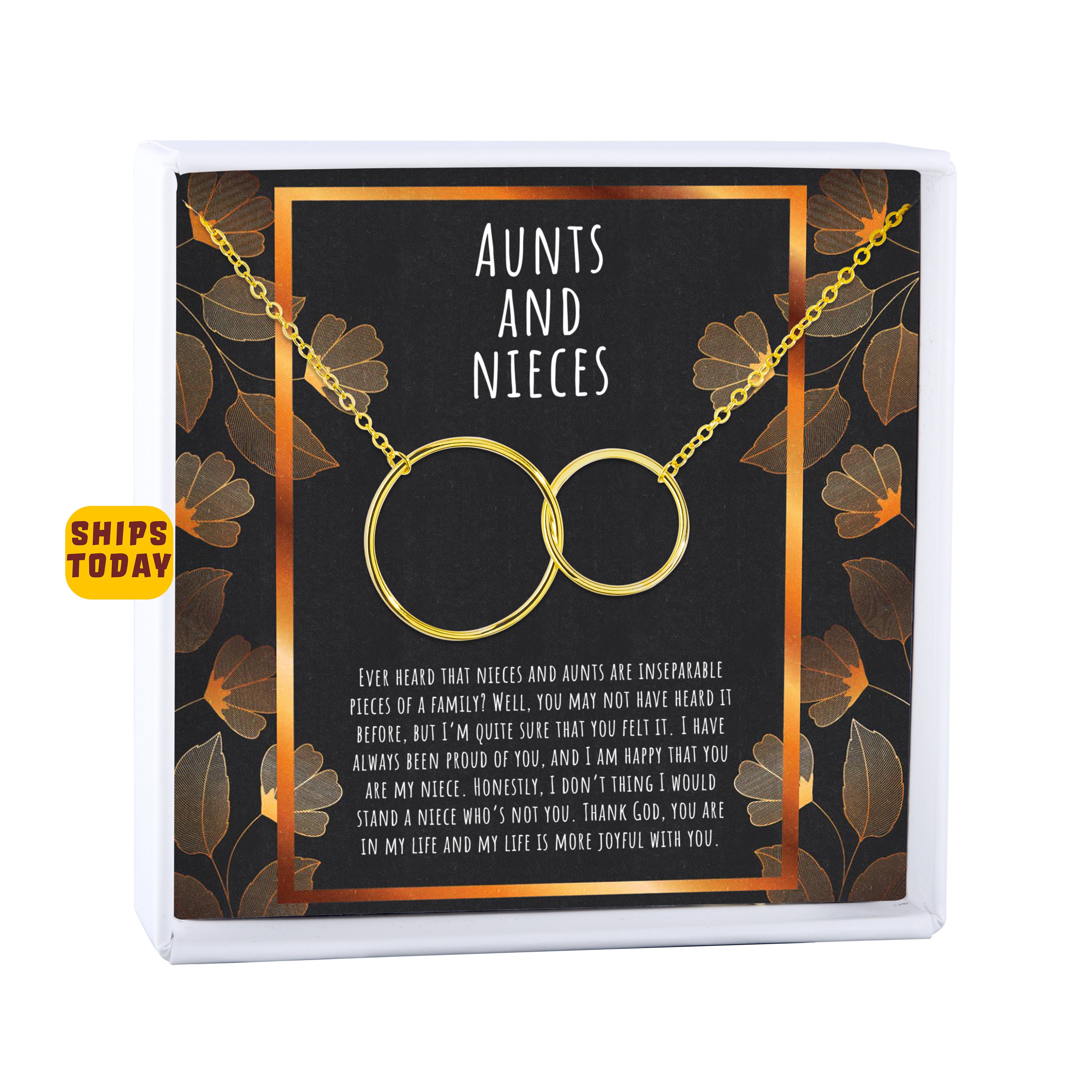 Geschenk Von Tante Zur Nichte Tante und Nichte Geschenk Halskette Nichte Geschenk von | Etsy