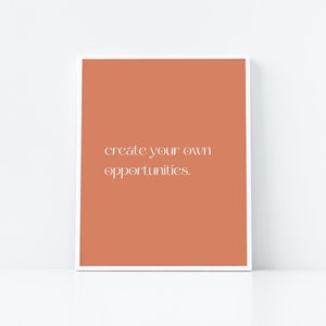 Minimalist Wall Prints, Modern Minimalist Printable Poster, Terracotta Inspirational Quote, Digital Download, Art Prints, Boho Bohemian