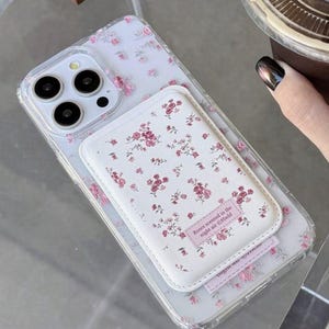 Estuche transparente con ranura para tarjeta y carga magnética para iPhone 11, 12/PM, 13/Pro/PM, 14/Plus/Pro/PM, 15/Plus/Pro/P M, 16/Pro/P M/Plus