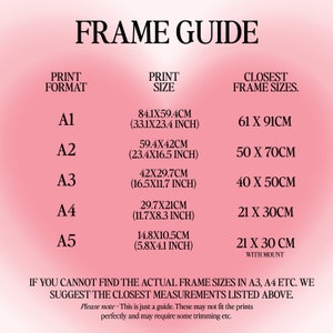 Pink & Green Striped Floral Poster, Flower Poster Print, Wall Art, Cool