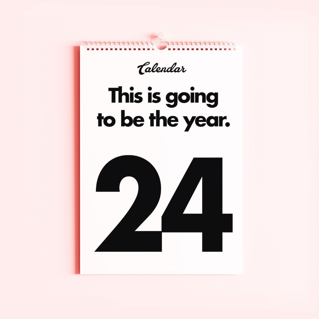 2024 minimal this is going to be the year calendar wall planner 12