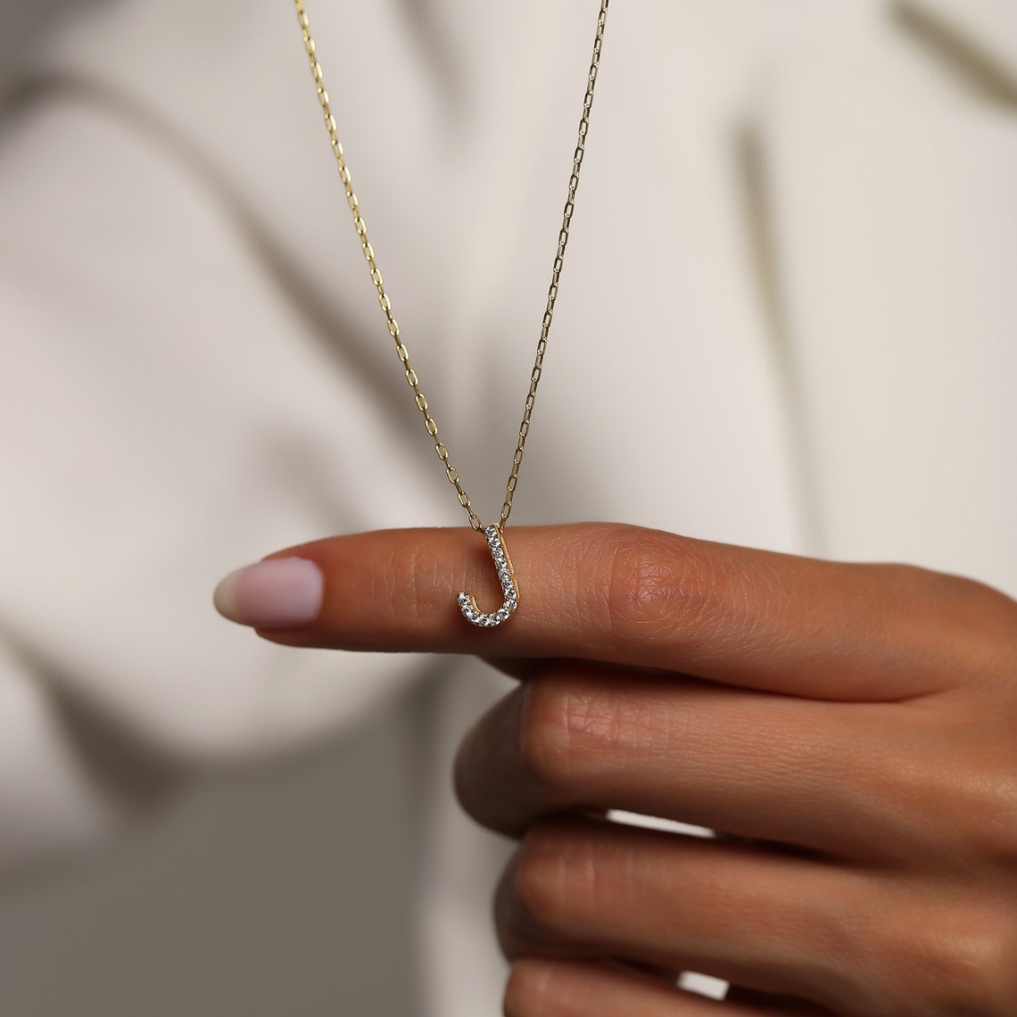 J pendant silver Clearance