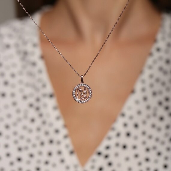 Aquarius Necklace Sterling Silver 