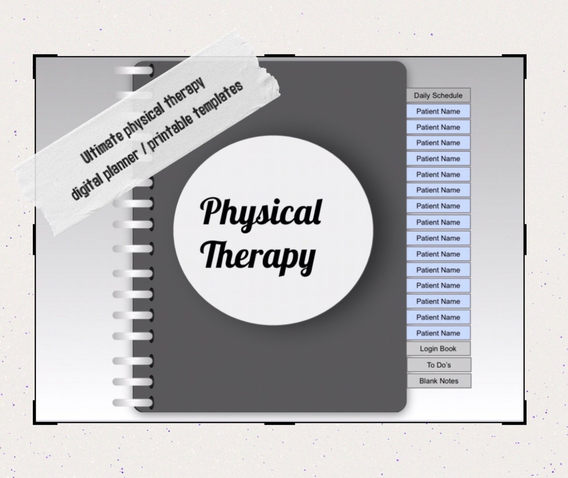 Physical Therapy Digital Notebook / Planner / Notes Etsy