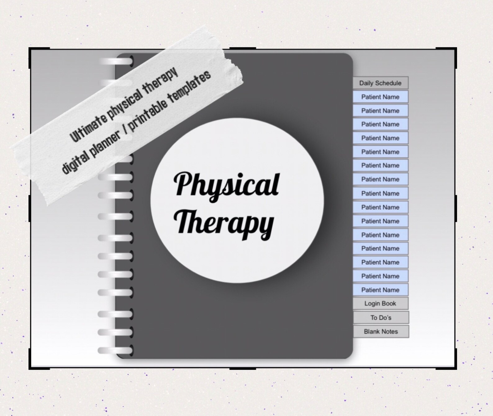 Physical Therapy Digital Notebook / Planner / Notes Etsy