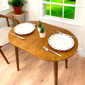 Spacesaver Home Köksmöbler, Ovalt Matbord i Trä