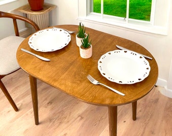 Spacesaver Home Kitchen Furniture, Oval Wooden Dinning Table