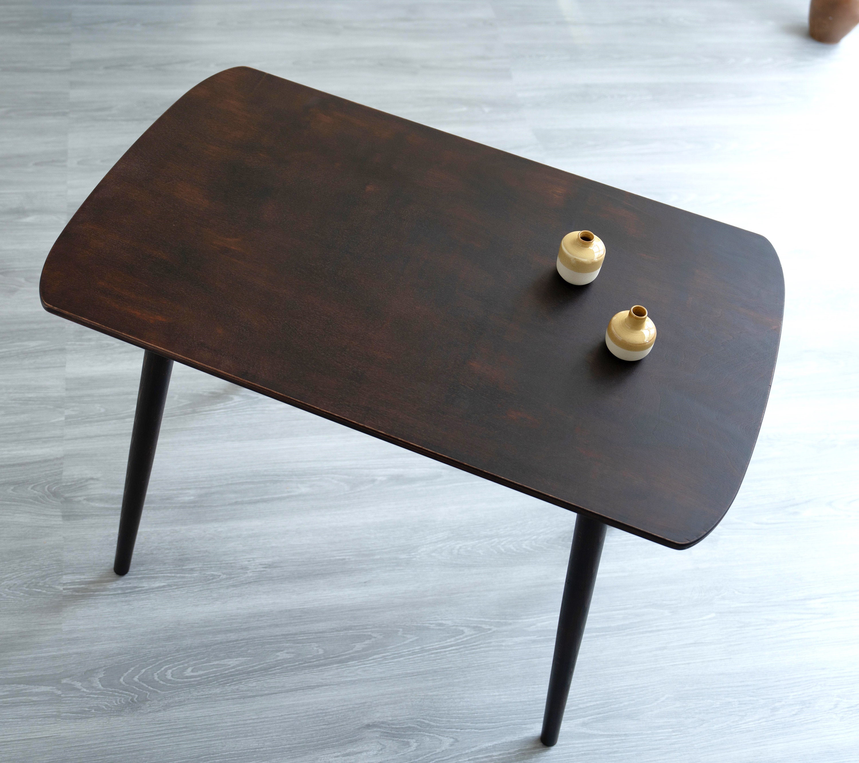 Oval Narrow Dining Room Table, Mid Century Modern Writing Desk, Spacesaver Furniture - Etsy