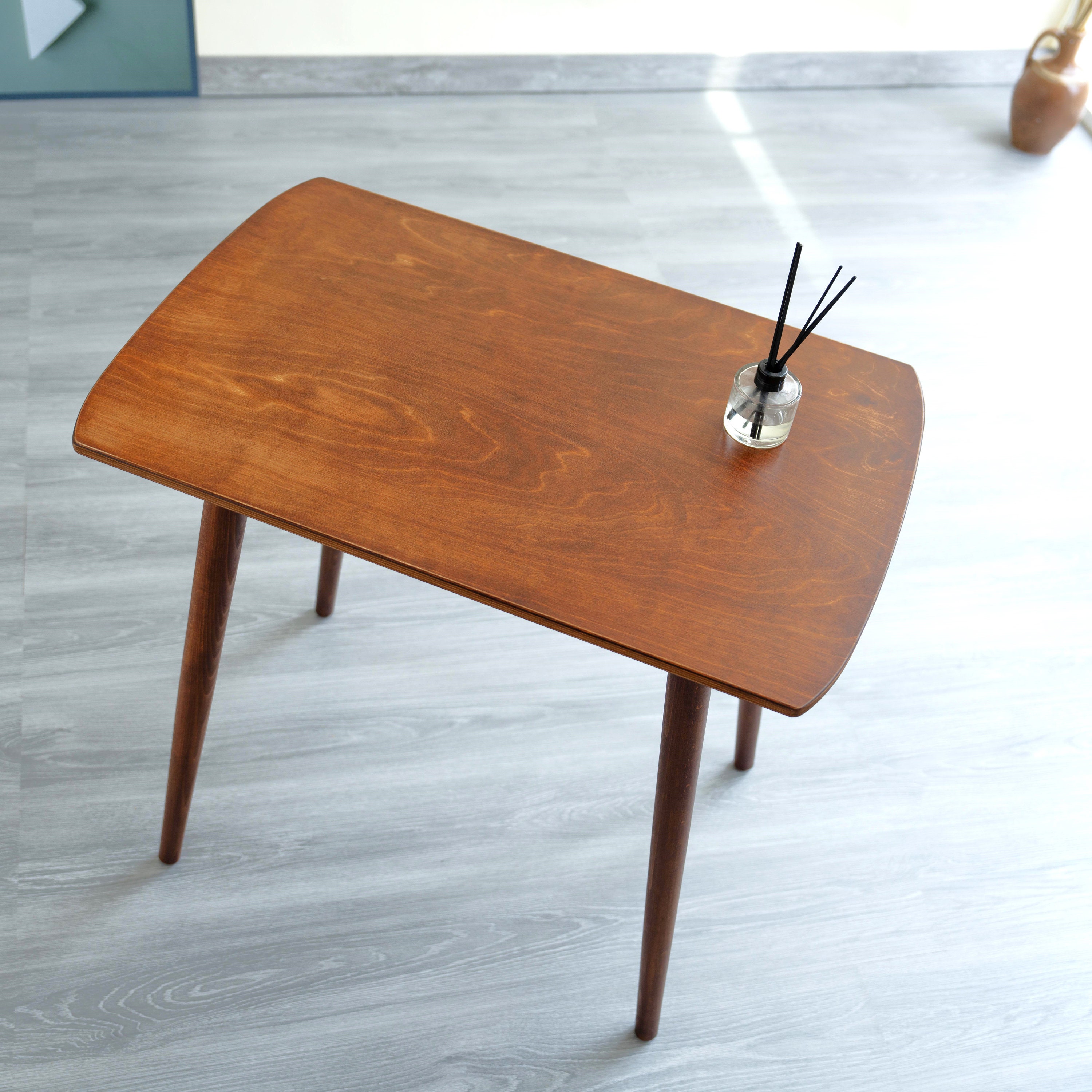 Oval Narrow Dining Room Table, Mid Century Modern Writing Desk, Spacesaver Furniture - Etsy