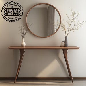 Handmade Solid Wood Console Table: Narrow Entryway Table