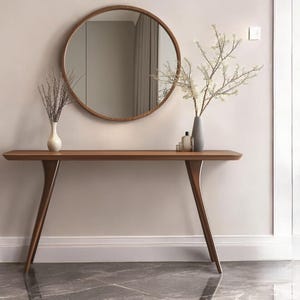 Solid Wood Console Table, Handmade Entryway Table