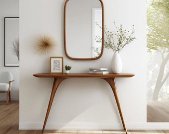Solid Wood Entryway Console Table