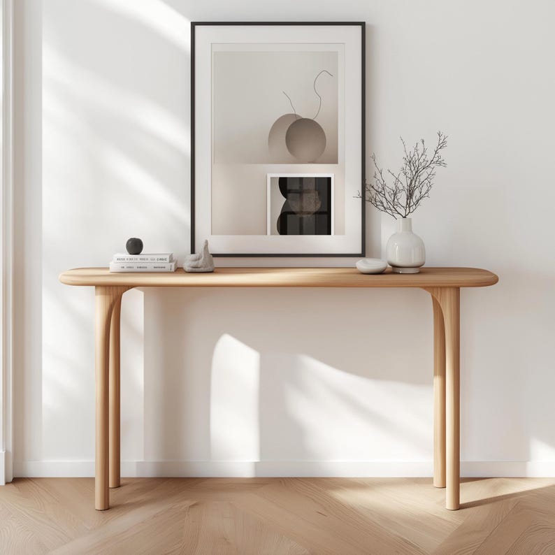 Solid Wood Handmade Console Table, Entry Furniture - Etsy