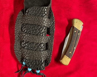 Buffalo Hide Buck Knife Sheath
