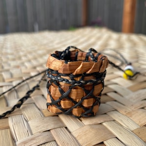 Cedar and Sinew &quot;x&quot; Basket Pouch