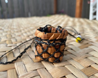 Cedar and Sinew "x" Basket Pouch