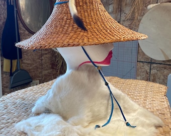 TWINED Traditional Salish style cedar hat