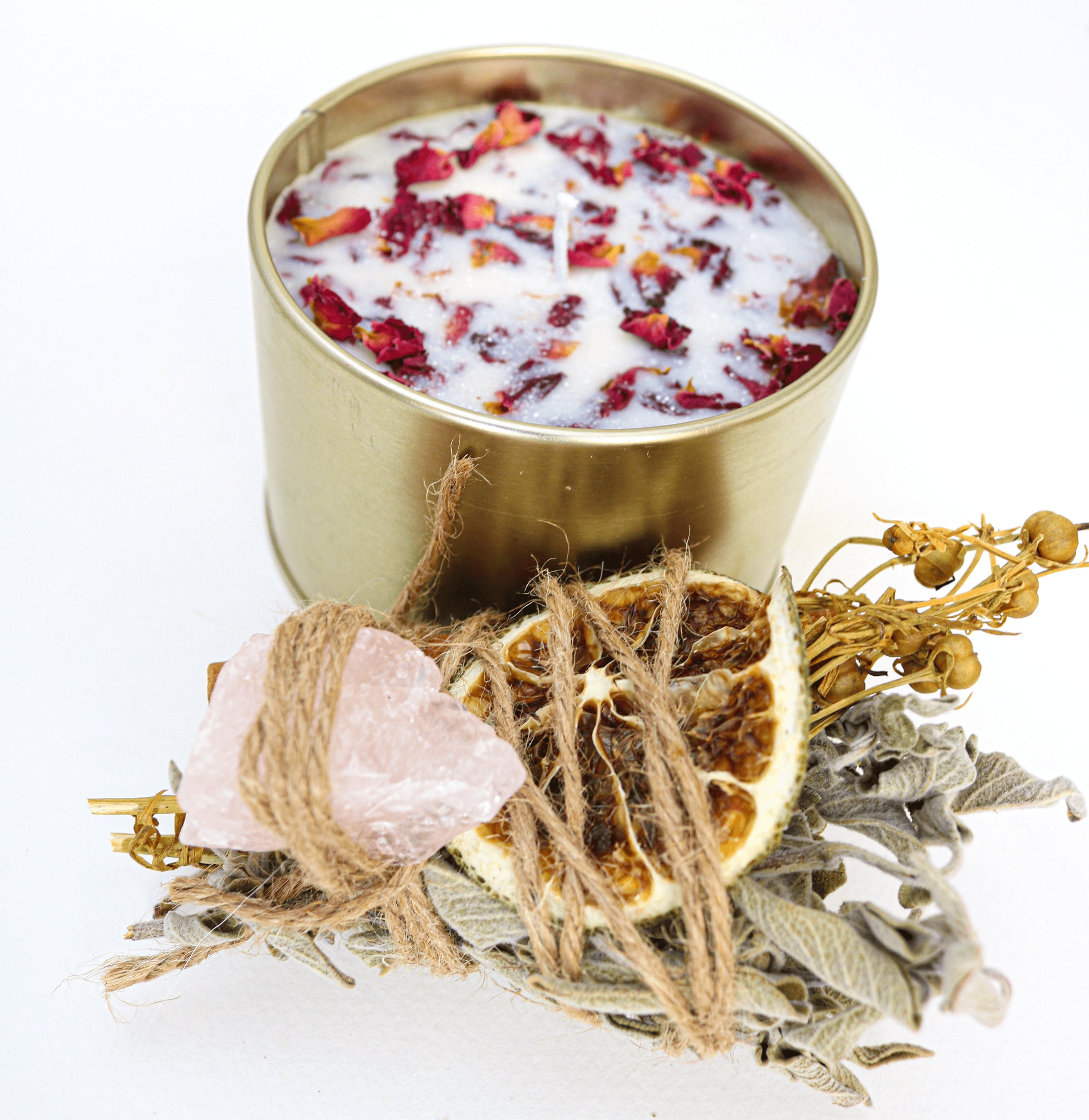 Vanilla Rose Candle Gift Set for Love Attraction with Rose Etsy