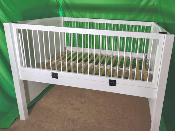 Drop Rail Sliding Rail ABDL Full Size Adult Crib