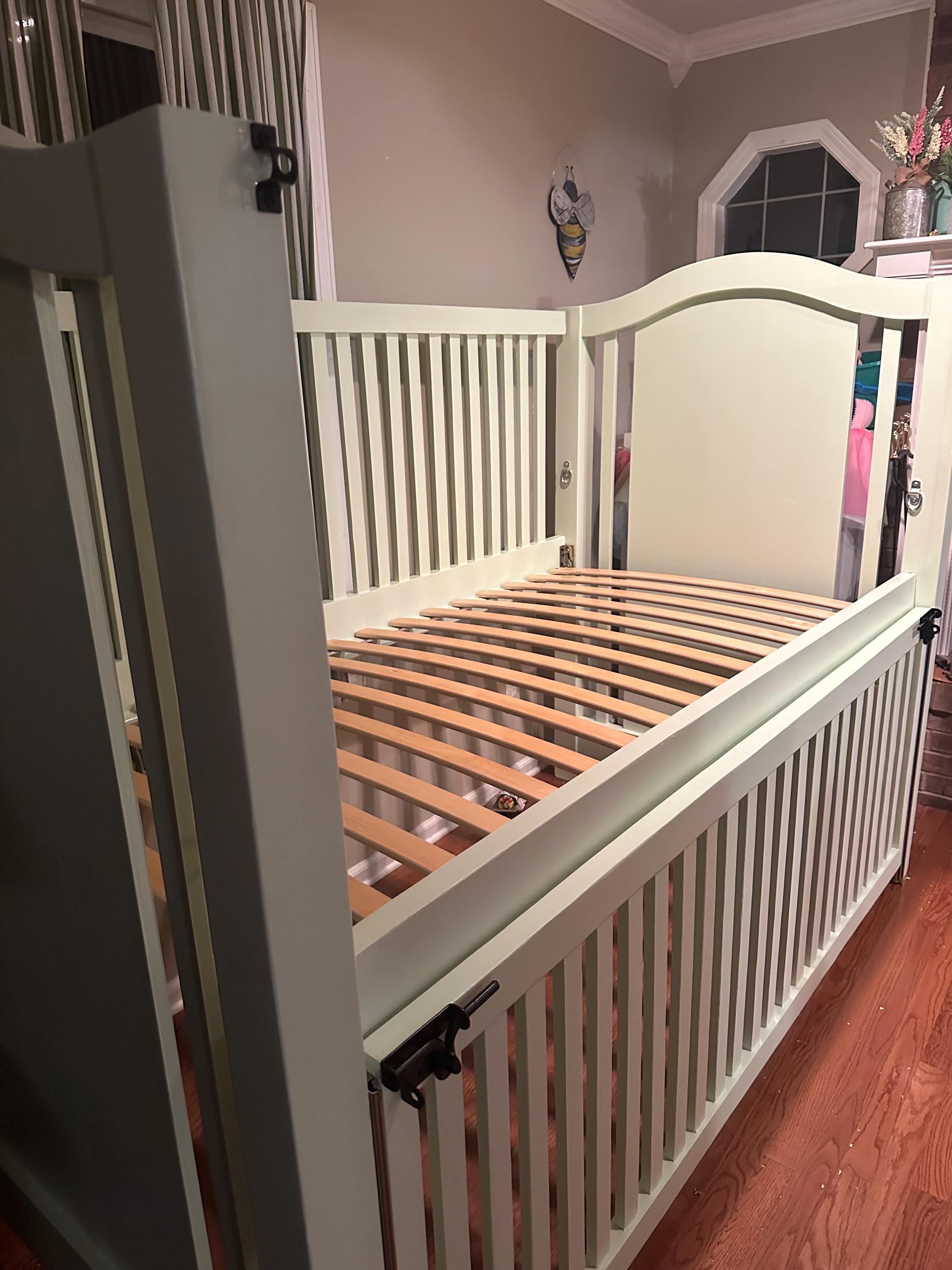 Drop Rail Sliding Rail ABDL Twin Size Deluxe Curved Headboard Adult ...