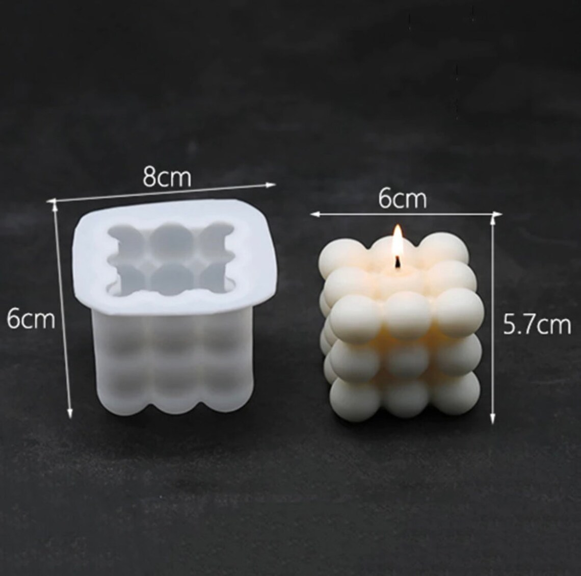 3d Bubble Candle Silicone Mould Aromatherapy Candle Making Etsy