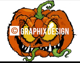 Calabaza Espeluznante De Halloween PNG