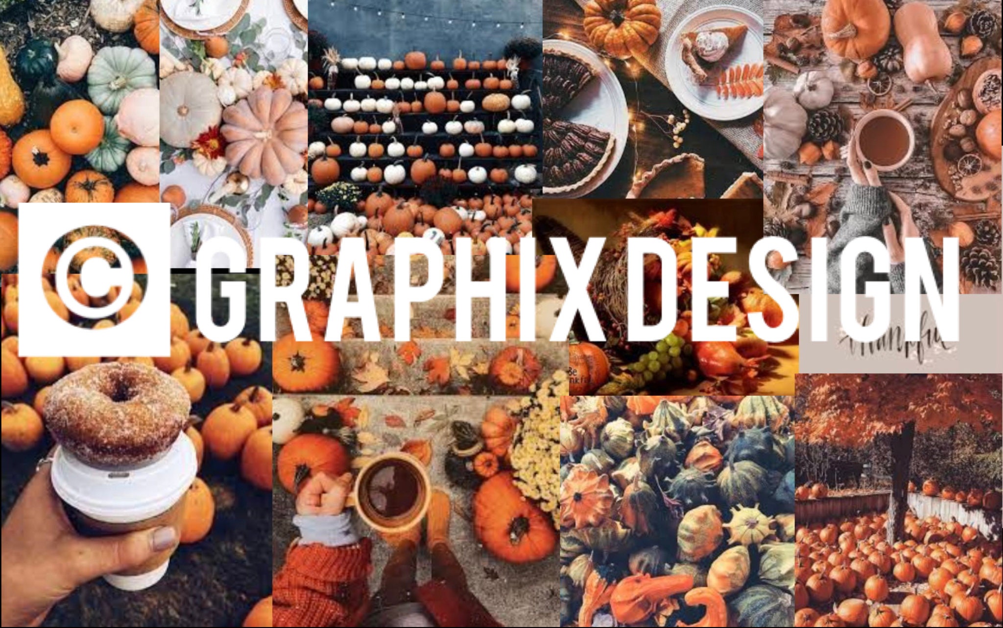 Thanksgiving Aesthetic Wallpaper Collage PNG Etsy