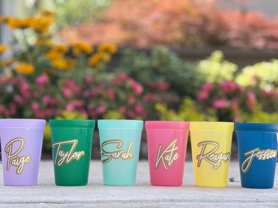 Personalized 12 Oz Plastic Cups Party Cups, Party Favors, Birthday