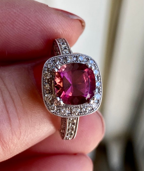 RESERVED  1 OF 1 Estate Pink Tourmaline White Gold