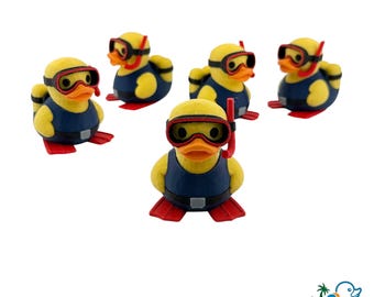 Scuba Ducks, 3D Printed Cruise Ducks, Hide and Find Game, Cruising Ducks, Cruise Gifts & Souvenirs, Ducks for Cruising