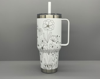 Yeti 42oz Wild Flower Tumbler