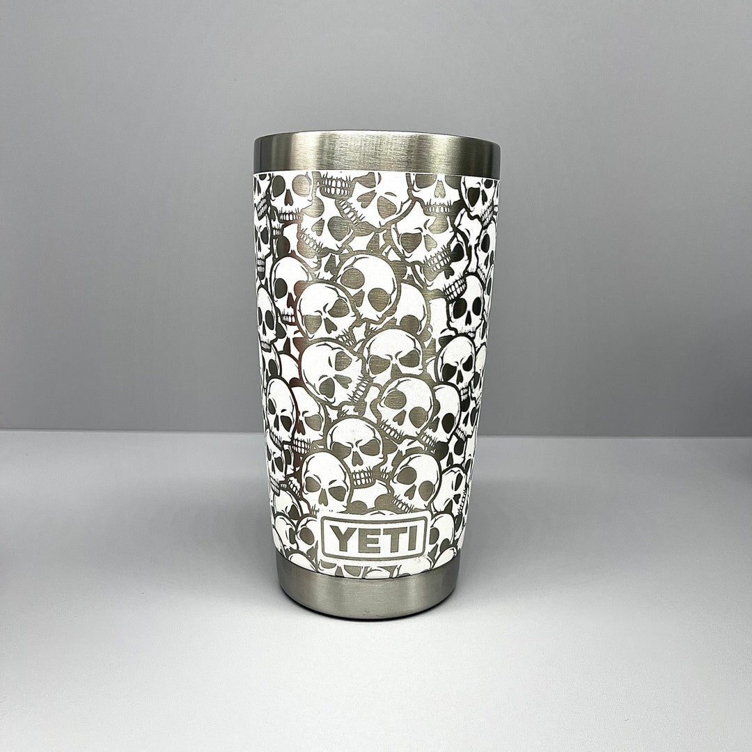 Yeti 20oz Seamless Skulls Tumbler Etsy