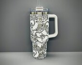 Stanley 40oz Skull and Roses Tumbler