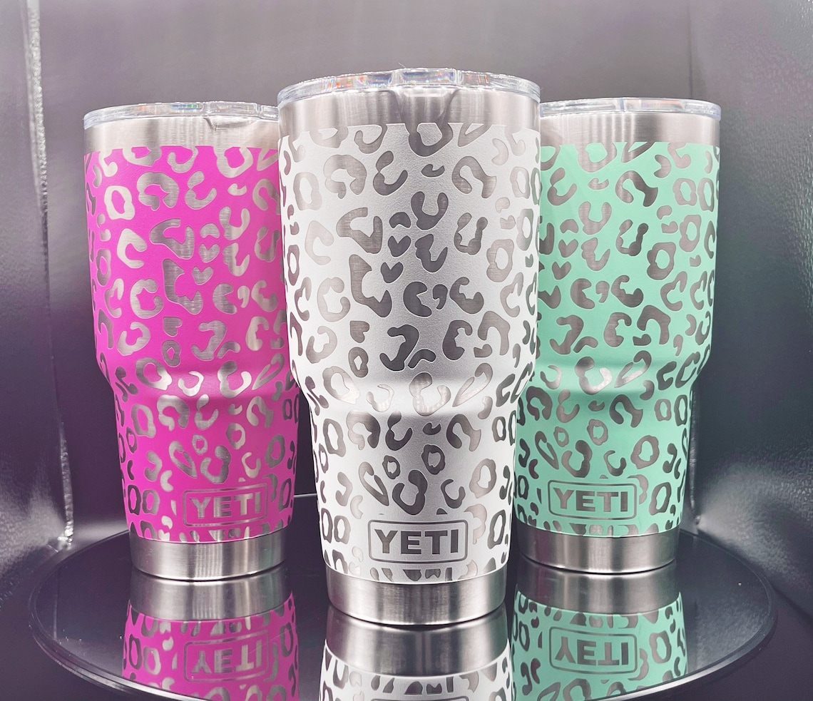 Yeti 30oz leopard pattern tumbler | Etsy