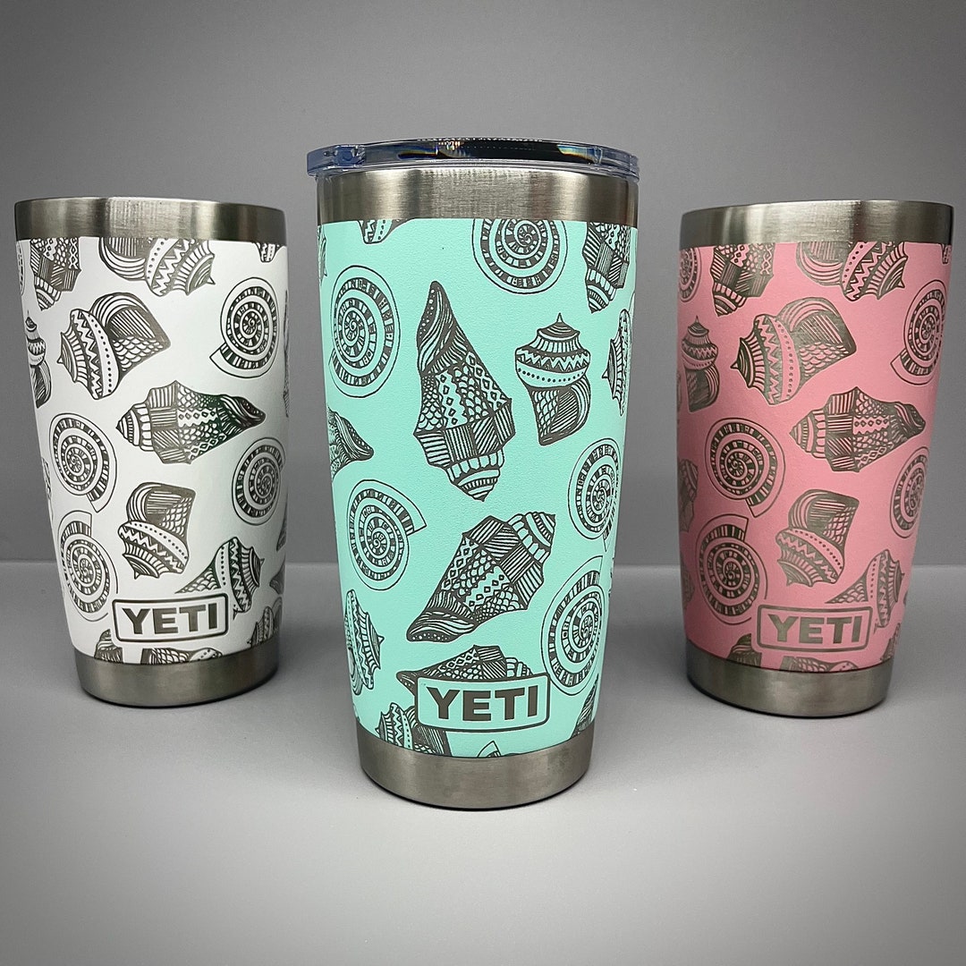 Yeti 20oz Sea Shell Tumbler Etsy