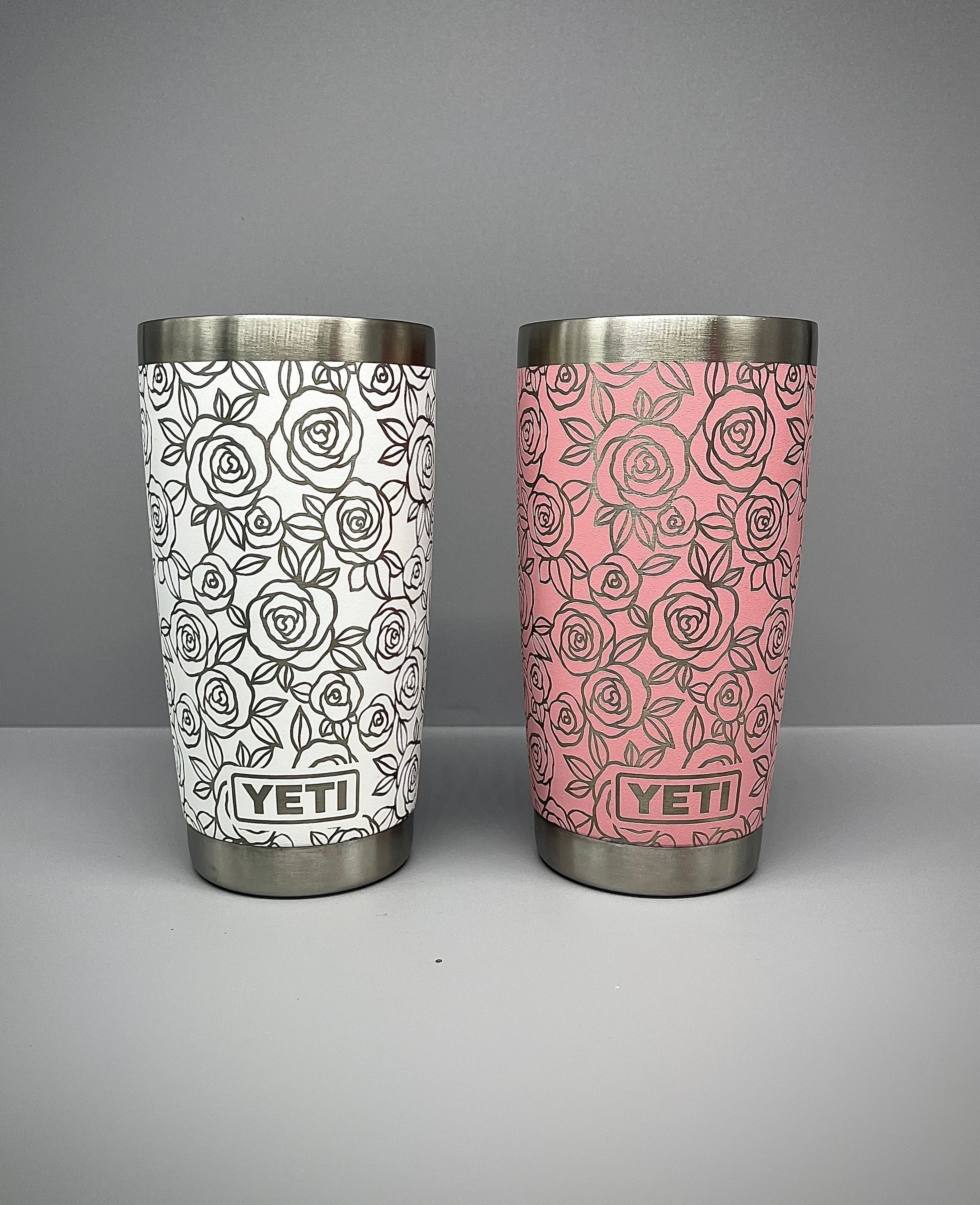 Yeti 20oz Seamless Rose Flower Tumbler 