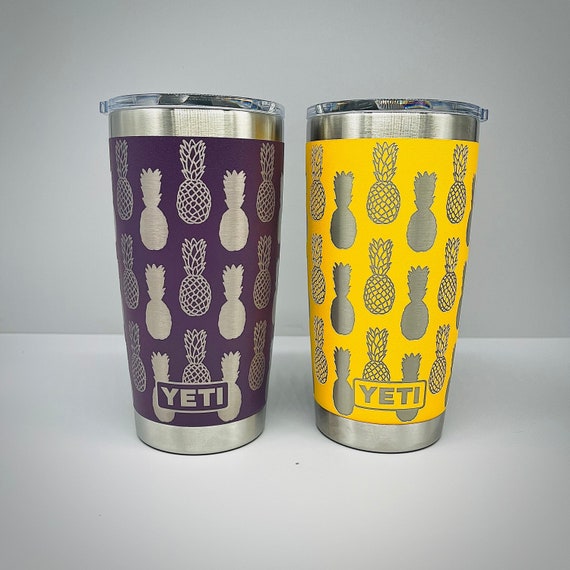 Yeti 20oz Pineapple Tumbler Etsy