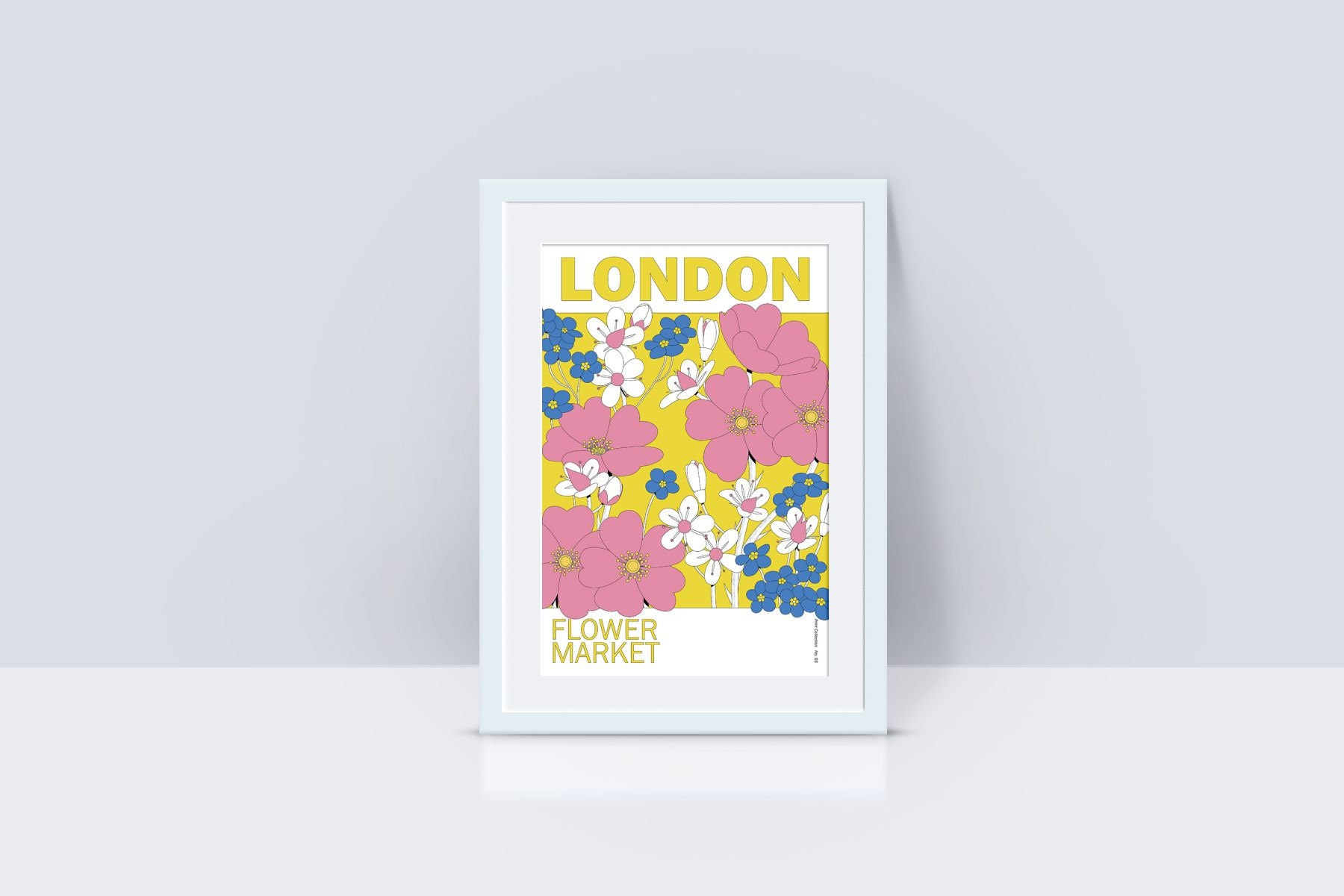 Flower Market Poster Print London Colorful Botanical Wall Etsy