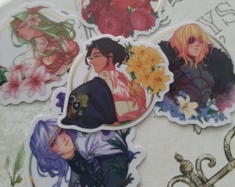 FE3H Fire Emblem Three Houses Lord Foil Vinyl Stickers Claude Dimitri Edelgard Rhea Yuri