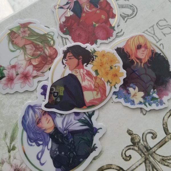 FE3H Fire Emblem Three Houses Lord Foil Vinyl Stickers Claude Dimitri Edelgard Rhea Yuri