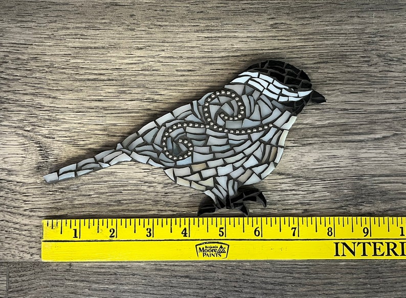 Chickadee DIY Stained Glass Mosaic Kit image 5