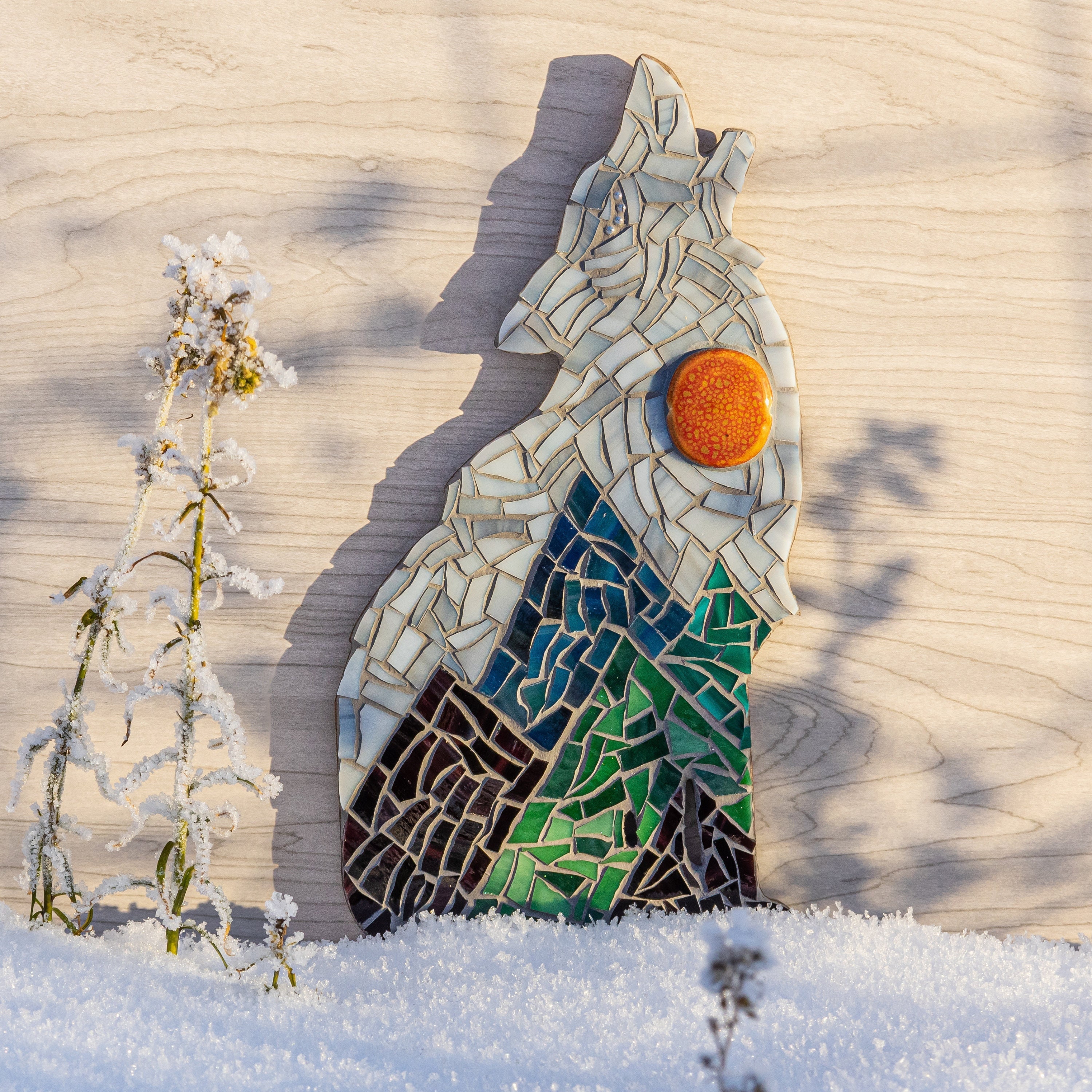 Wolf DIY Stained Glass Mosaic Kit