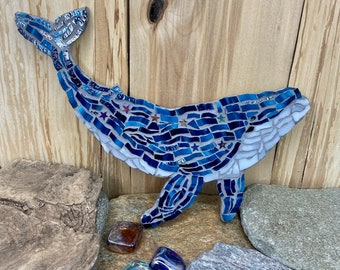 DIY Stained Glass Whale Mosaic Kit