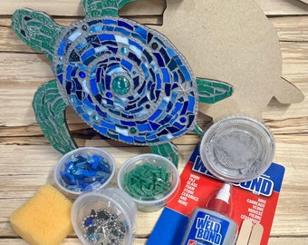 DIY Mosaic Sea Turtle Kit
