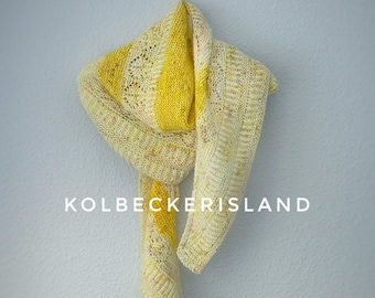 Knitting instructions "Aileen Tuch" - Scarf / Shawl with lace pattern, patent and knobs - PDF Download